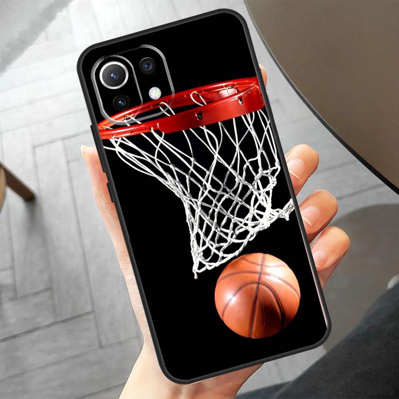 Basketball Basket Case For Xiaomi 14 Ultra 11T 12T 13T Pro 12 13 Lite POCO F6 Pro M6 X3 X5 X6 M5s F3 F5 Cover