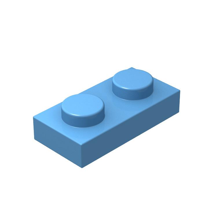 MOC 3023 High-Tech 1x2 Normal Board Accessory Set 20PCS Brick Building Blocks Gift DIY Educational Toys Children Assemblage Toy