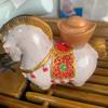 Rotatable Resin Foal Statue The Tea Favors Color-changing Horse Ornament  Display Decoration