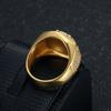 Stainless Steel Vacuum Gold-plated Diamond Inlaid Filipino Eagle Domineering Men's Ring