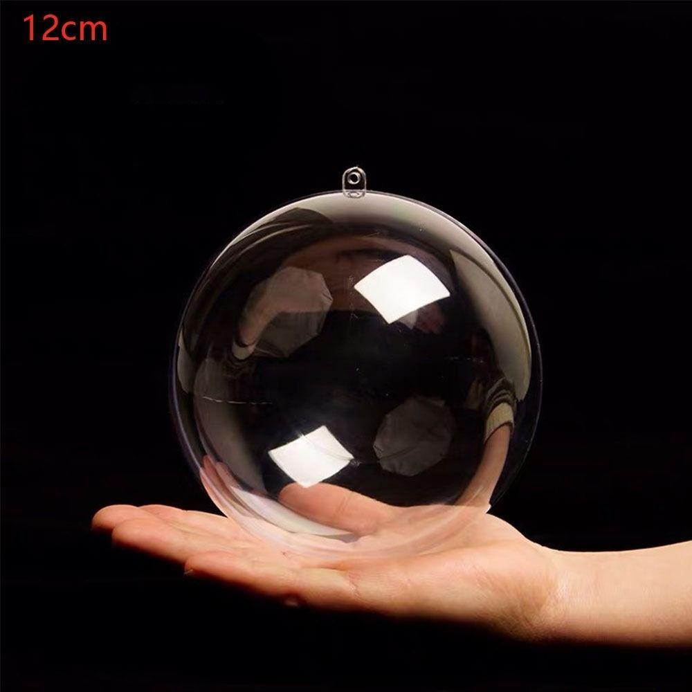 5PCS Bauble Ornament Christmas Transparent Ball Christmas Trees Open Ball Box  Parties