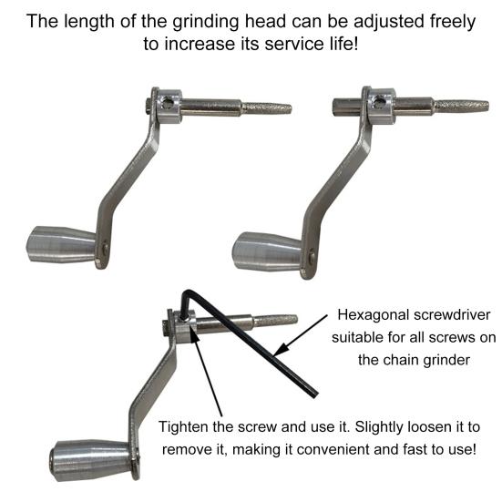 Точилка для бензопилы с гаечными ключами Компактный размер Портативный набор приспособлений для заточки зубов бензопилы с ручным управлением