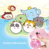 Squeeze Bubble Toy Blowing Bubble Tiger Panda Elephant Frog Peach Strawberry Plush Toy Decompression Vent