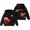 Autumn Winter Cars Lightning McQueen Fun Printed Hoodies Casual Warm Sports Long Sleeved Children's Boy and Girl Kids Unisex Hooded Sweatshirts