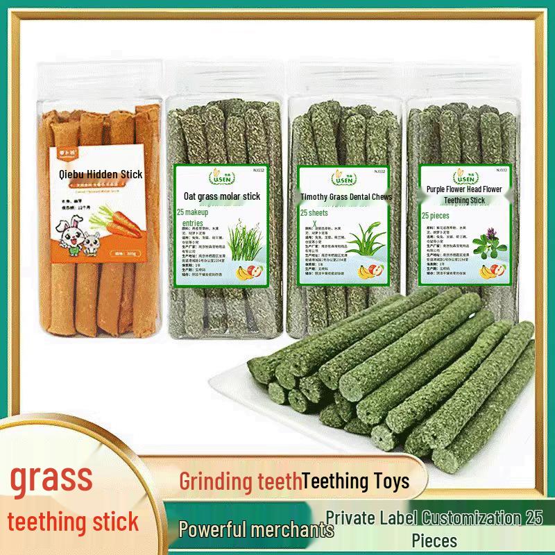 Rabbit & Chinchilla Grass Grinding Toy Stick for Small Pets