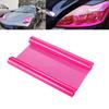 30 ×120CM Self Adhesive Headlights Tail Lights Fog Lights Tint Vinyl Film (Pink)