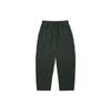 Solid Color Lace-Up Knitted Straight Leg Casual Pants Unisex Bottoms Dark-Green VN000FR7BZ0