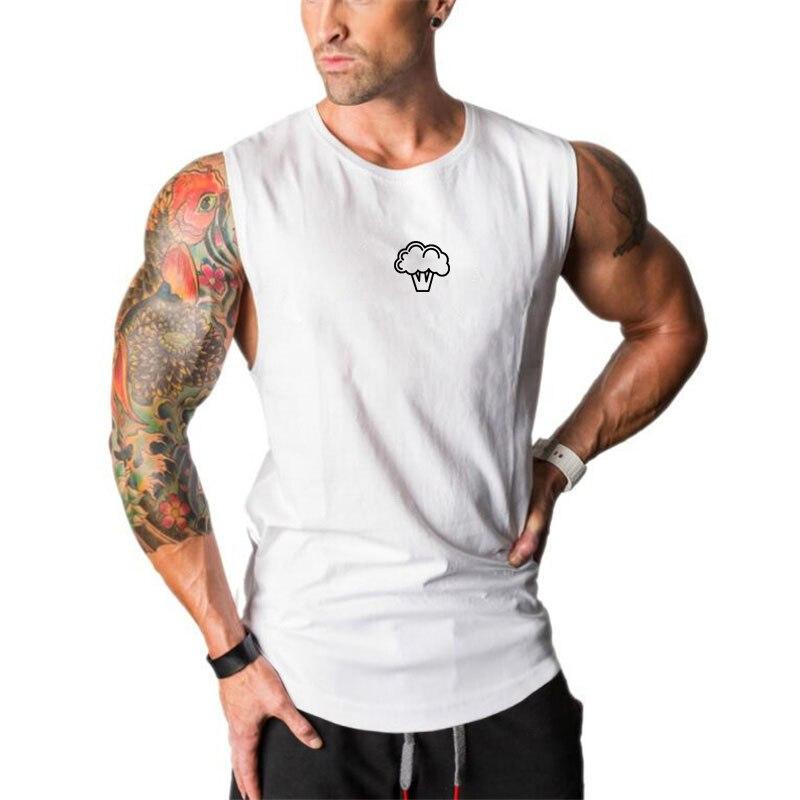 Muscleguys Fashion Breathable Skin Friendly Sleeveless T-Shirt Summer Mens Fitness Workout Tank Tops