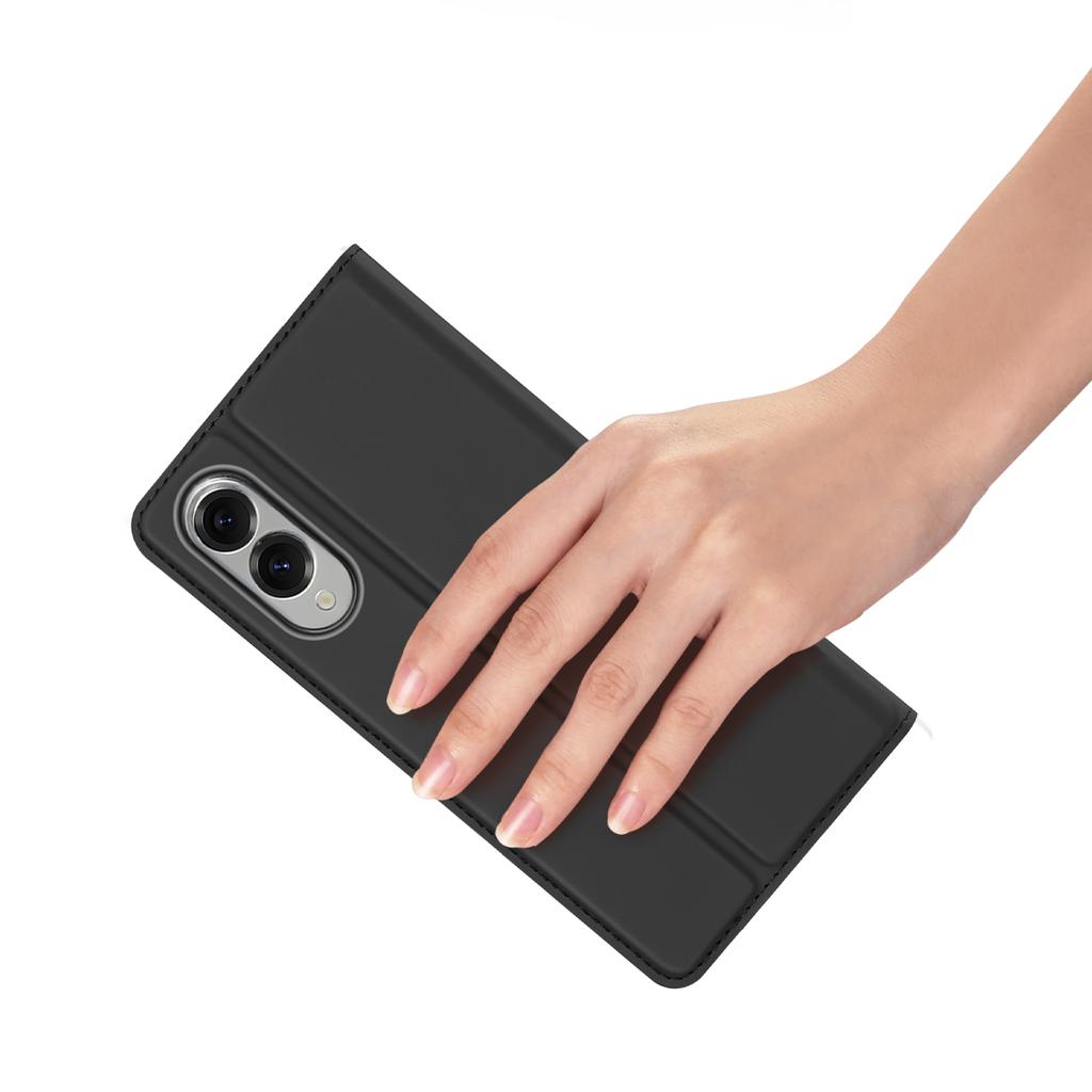 Для Samsung Galaxy S25 Edge Чехол DUX DUCIS Серия Skin Pro Кожаный Чехол Держатель для Карт