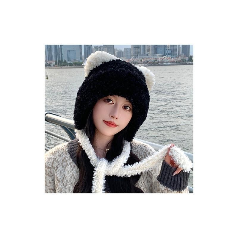 Winter Plush Cat Ear Hat With Warmth For Girls And Teens
