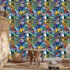 Wallpaper Youth sport graffiti football for living room and bedroom 50x1000