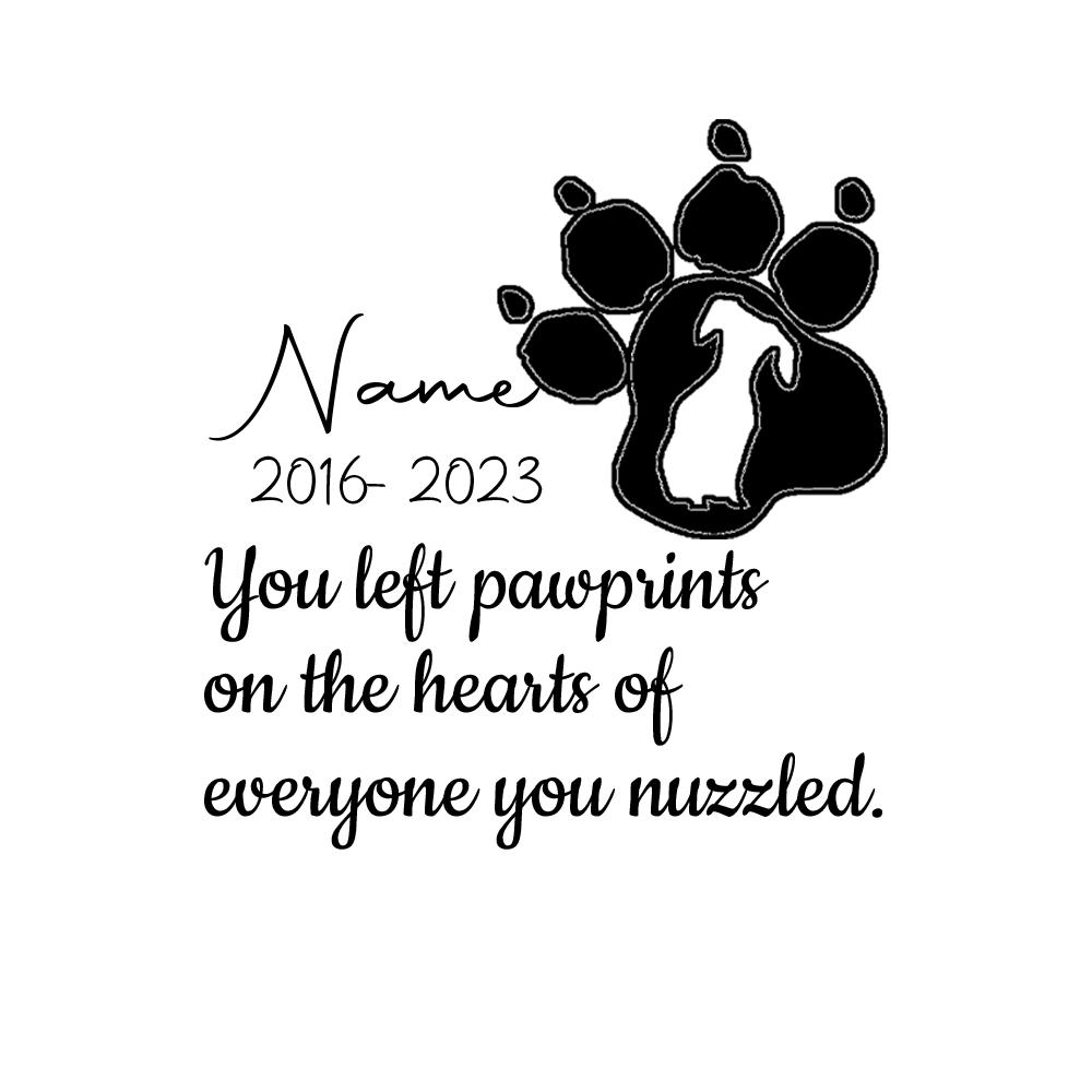 Мемориальный камень для домашних животных Персонализированные подарки на случай потери домашнего животного Персонализированная надгробная плита для собак Индивидуальное имя собаки и дата смерти