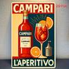 S CAMPARI LAPERITIVO жестяная табличка металлическая железная настенное искусство Забавная табличка Декор Декор для дома Декор ресторана Декор бара Декор кафе G