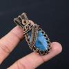 Labradorite Gemstone Pure Copper Wire Wrapped Handmade Pendant Jewelry For Gift