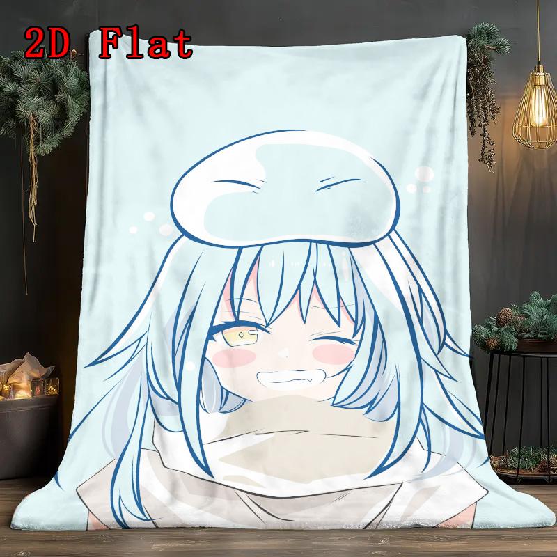 Rimuru 2D Flat Pattern Flannel Blanket High quality All Seasons Warmth and Comfort Perfect for Christmas Gifts.DMT0925234