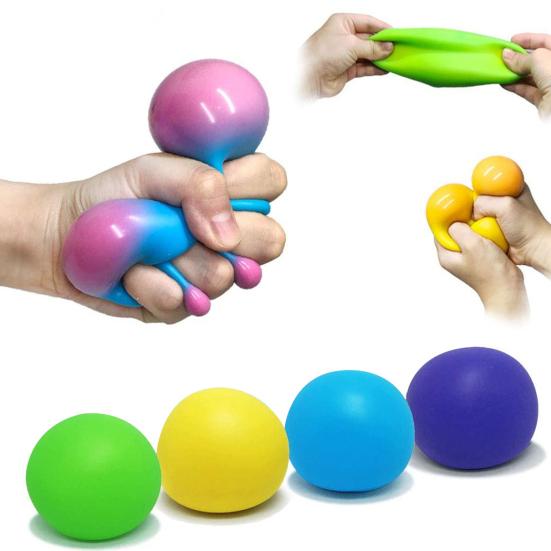 Игрушка-мячик из муки для снятия стресса, меняющая цвет радуги, антистрессовый мячик, фиджет-игрушка, игрушка для домашнего офиса на стол, гаджет для снятия напряжения