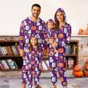 Halloween Printed Family Matching Hooded Long Sleeved Zippered Hooded  Jumpsuit Set