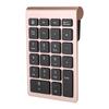 Wireless Numeric Keypad, 22-Key Mini Numeric Keypad, Financial Accounting Keypad for Android, Windows, and Mac OS Laptops and Desktops (Rose Gold)