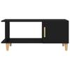  Coffee Table, Black, 90x50x40 Cm, Wood-based Material