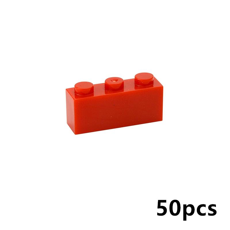 50 шт. Толстые Фигурные Кирпичики 1x3 Точки DIY Строительные Блоки Образовательные Креативные Размер Совместим С 3622 Пластиковые Игрушки Для Детей