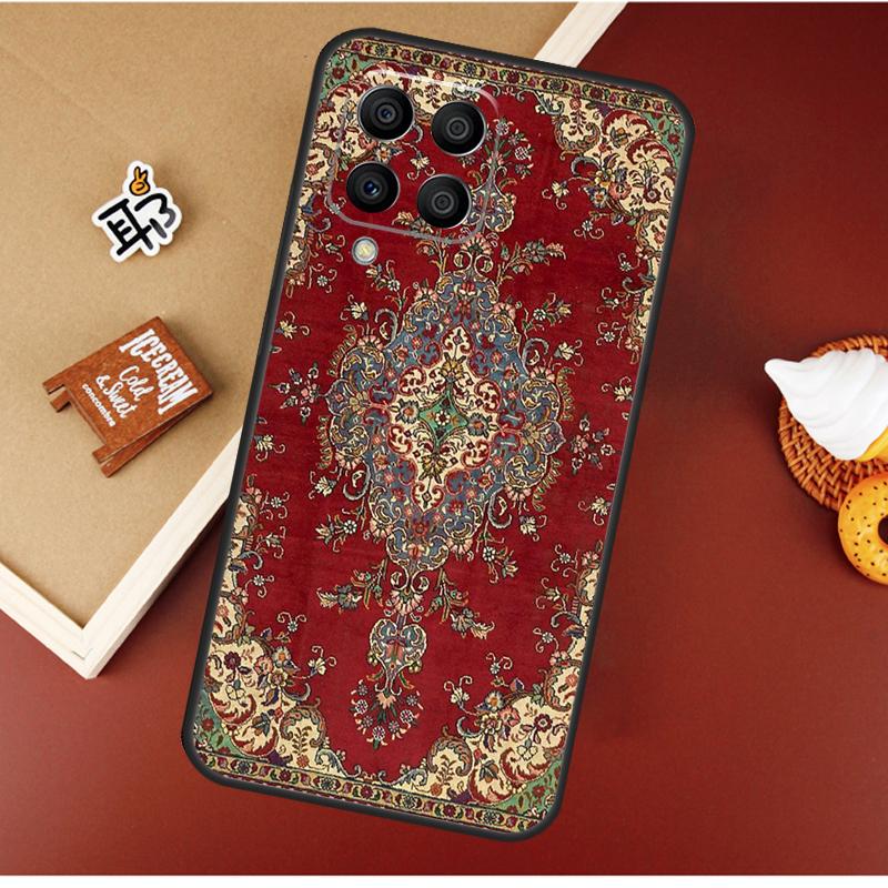 Persian carpet Floral pattern Case For Samsung Galaxy M16 M36 M56 M06 M52 M32 M12 M54 M34 M14 M35 M55 M15 M11 M31 M13 M53