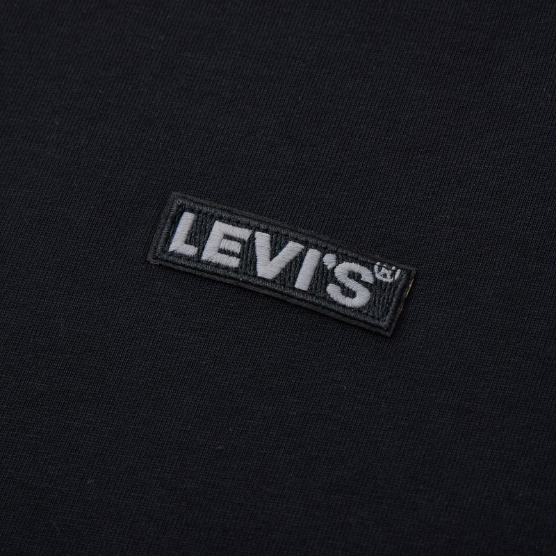 Levi's T-Shirts Men's Black Crew Neck Moderate Straight Fit A9226-0001