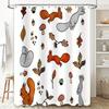 Forest Woodland Animals Shower Curtain Rustic Deer Fox Nature Bathroom Decor Set Waterproof Vintage Farmhouse Home Decor