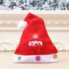 New Year Hat Festive Snowflakes Thick Santa Claus Hat Elk Snowman Snowflakes Plush Ball New Year Cap Christmas Hat for Christmas