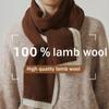 Autumn And Winter New Women'S Knitted 100% Wool High-End Versatile Narrow Version Scarf With Simple Warmth Shawl Scarf