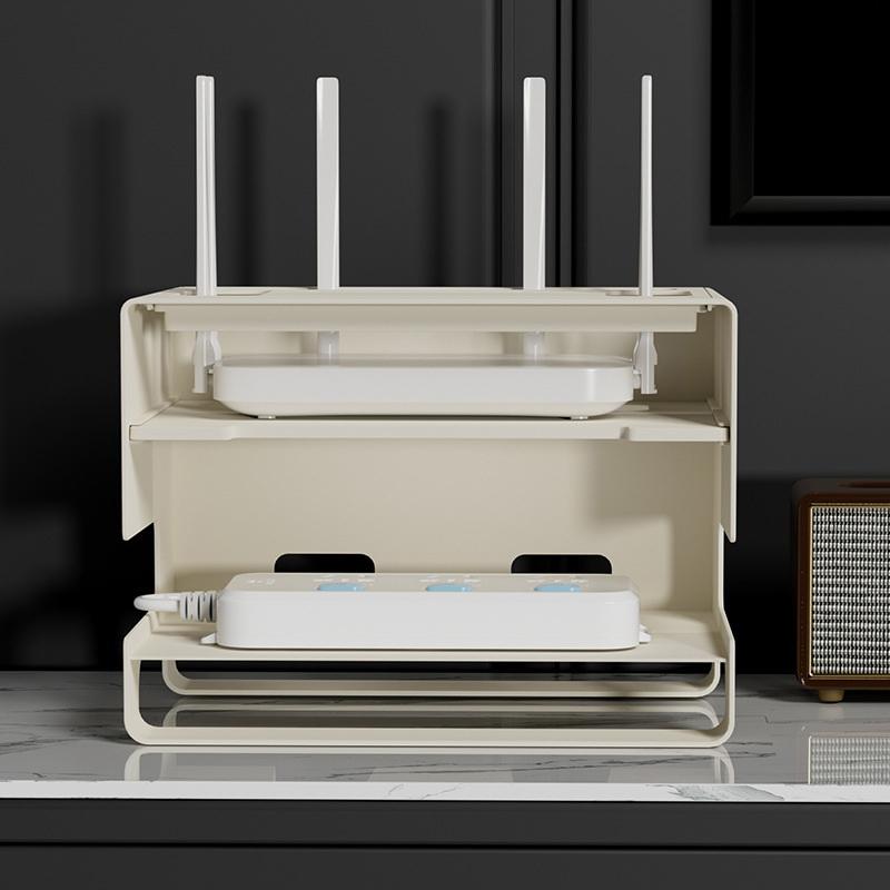 Коробка для хранения роутера, экономящая место, беспроводной Wi-Fi, корпус для ТВ-приставки, кабельная розетка, пластиковый контейнер, организация рабочего стола, домашний аксессуар