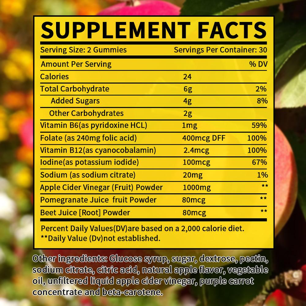 Vitamin B6, Vitamin B12, Iodine, Sodium 1000mg 60 Count Dietary Supplement