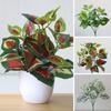 Artificial Plant Vibrant Realistic Fake Leaf Exquisite Workmanship Simulation Green Plant for Home Decoration