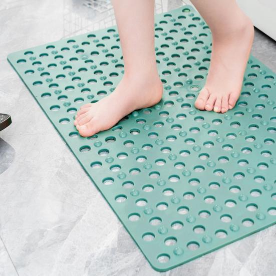 Bath Tub Shower Mat with Suction Cups Non-Slip Large Drainage Holes Design Wear Resistant