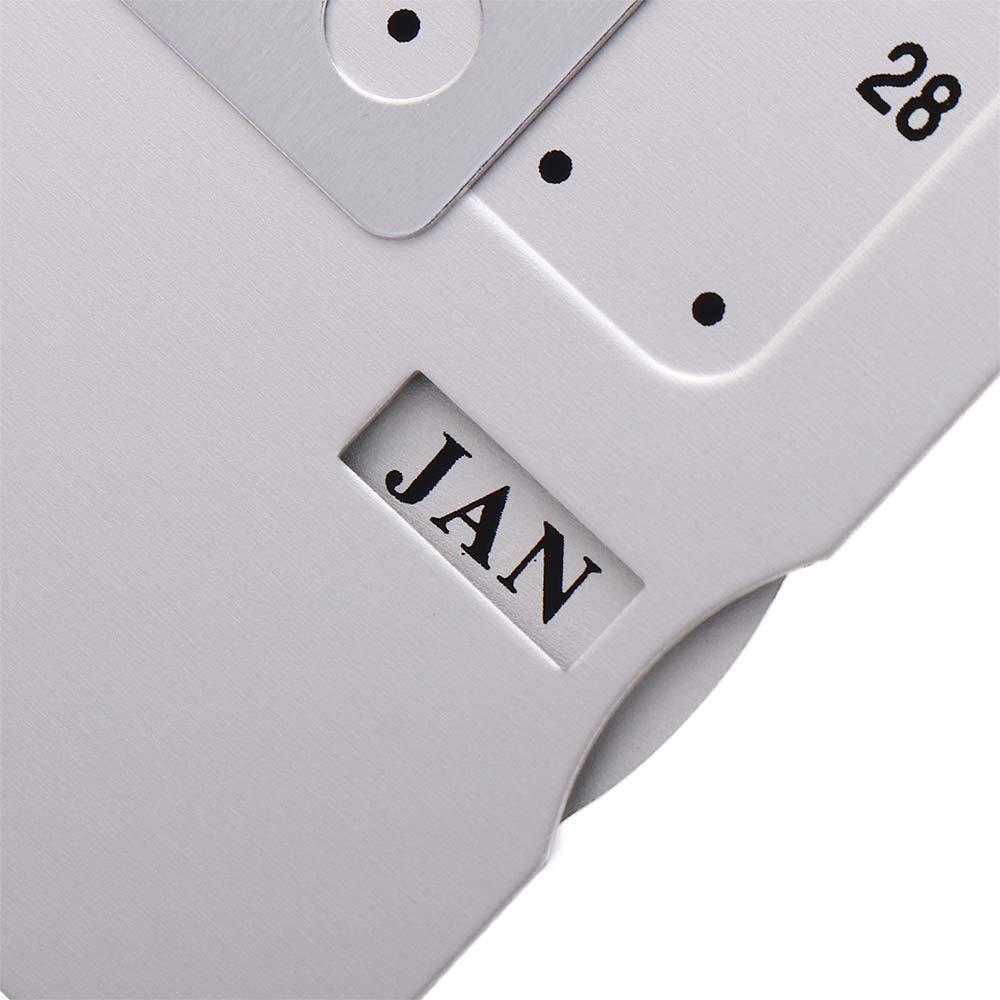 Zinc Zinc Alloy English Office Supplies Calendar Metal Calendar 100 Years Calendar Perpetual Calendar