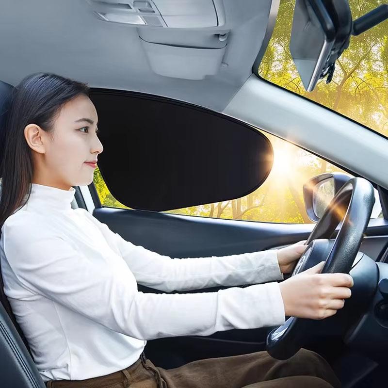 SEAMETAL Электростатические шторки для боковых окон автомобиля 4-слойный солнцезащитный чехол Складной автомобильный солнцезащитный козырек Блокировка УФ-лучей