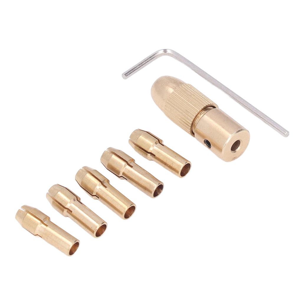 7Pcs Mini Electric Grinder Chuck 4 Jaw Brass Drill Chuck for Mini Electric Drills Electric Grinders
