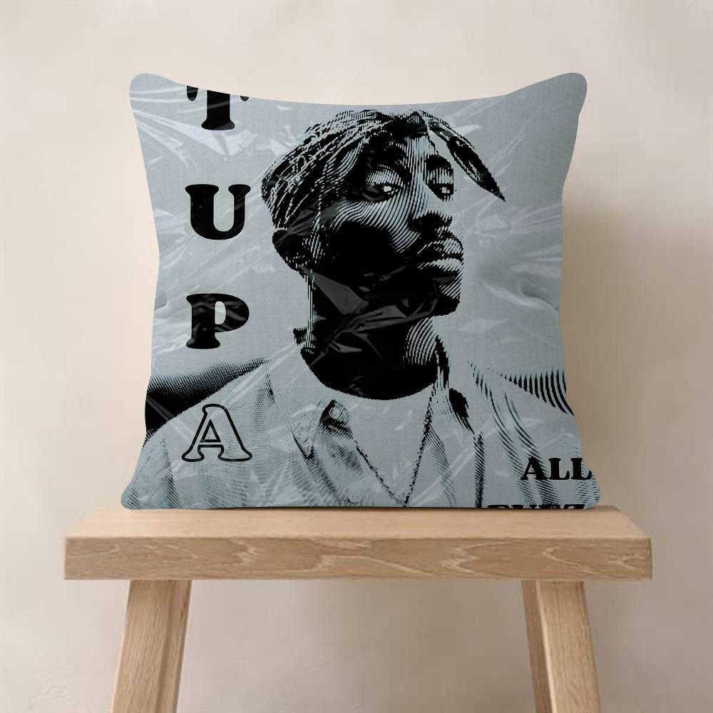 PC Tupac SShakur Pillow Cover Sofa Cushion Cover Home Room Decoration Children Gift