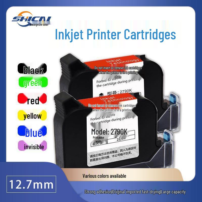 Inkjet Printer Ink Cartridge K3 Universal Quick-Dry 1.27" Handheld Marking Machine 2588+