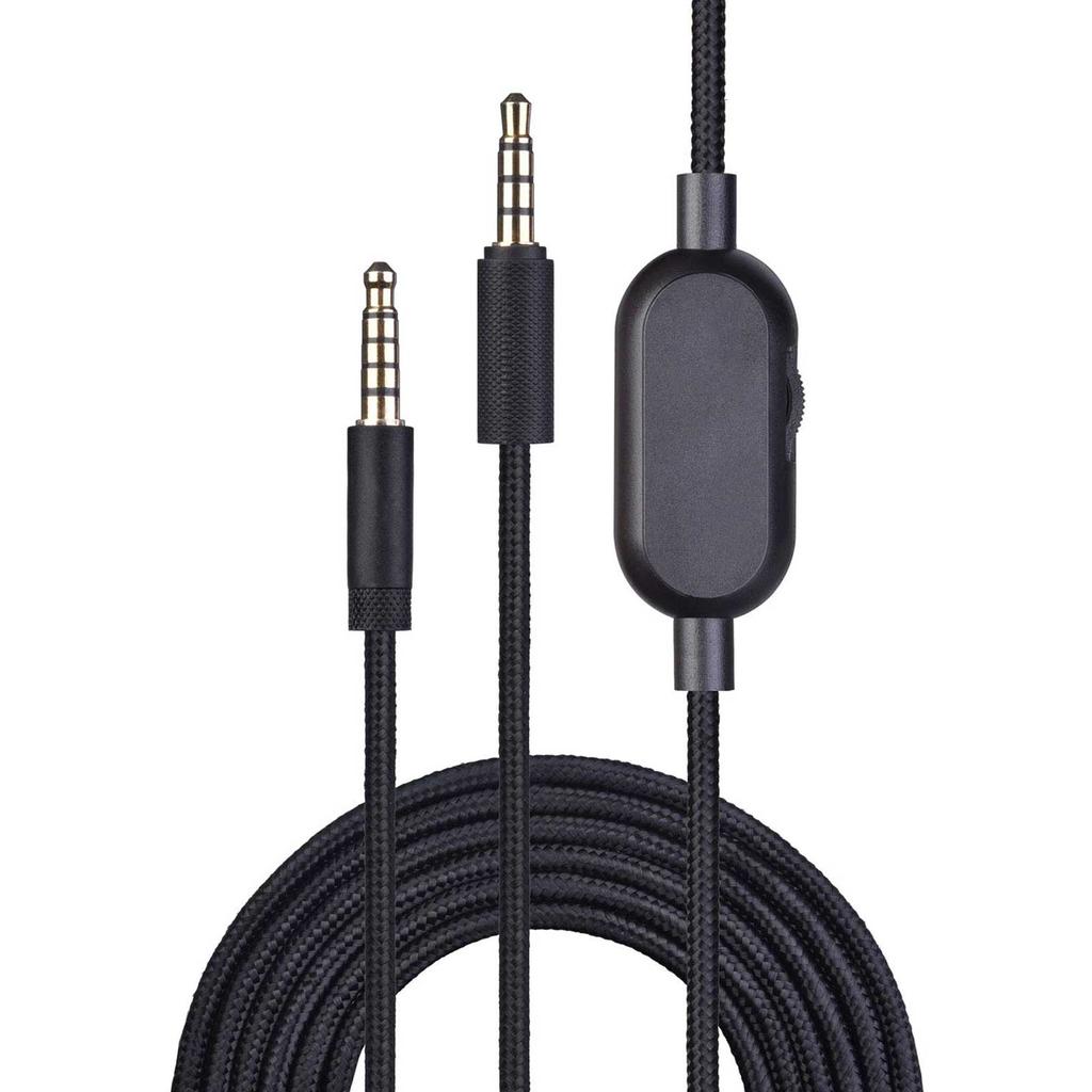 Braided 200cm Replacement Extension Cord Wire for GPRO X G233 G433 Headphone Cable with Inline Mute and Volume Control