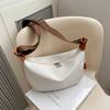 Solid Color Fashion Casual Bag Spring Versatile Shoulder Messenger Bag Foreign Style Dumpling Bag Women