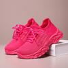 Sports Women's Shoes Sizes 35-40 Girl Student Comfortable Fashionable RED Shoes Summer Mesh Breathable Single Shoes