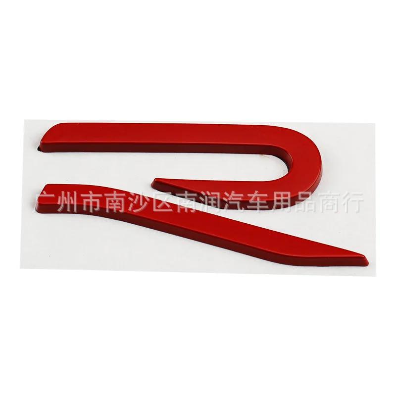 RSQ1 VW 2026 Hot New R Emblem Car Metal Body Tail Trunk Sticker Car Grill Badge Emblem For Volkswagen VW GTI Rline Polo Golf MK8 Toua