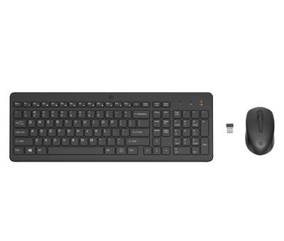 Hp 330 Combo Wireless Keyboard + Mouse Rf Wireless, Us Int, Black