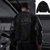 Men's Retro American Letter Embroidery Baseball Jacket - Casual Loose Fit for Spring and Autumn