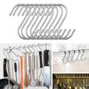 5/10/20pcs Home Kitchen Holder Organizer Clasps Hooks Storage Rack Hanger S Shaped Hook