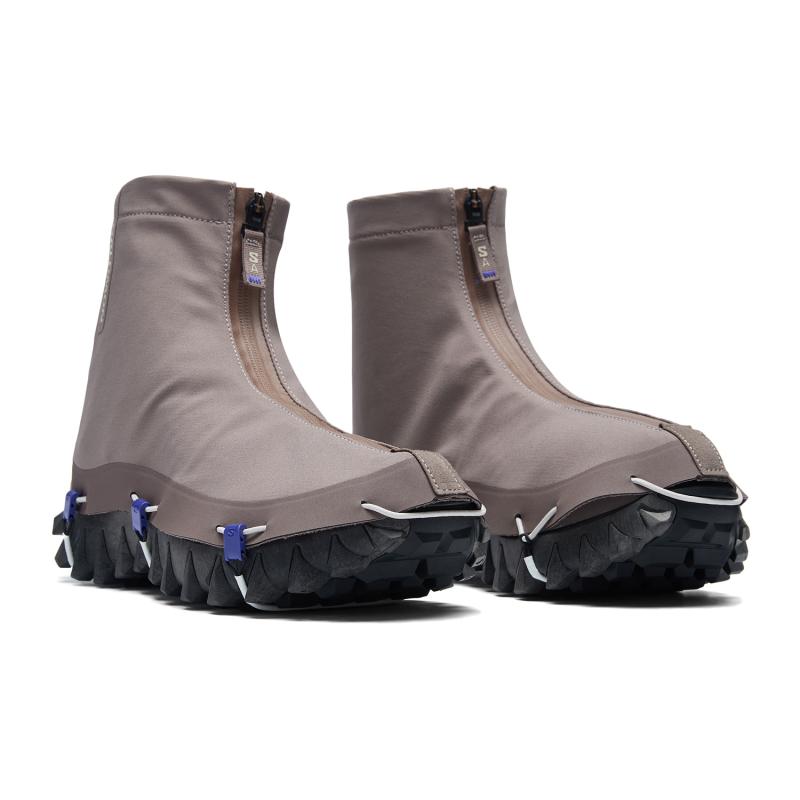 SALOMON SNOWCLOG ADVANCED Противоскользящие Износостойкие Полувысокие Уличные Спортивные Кроссовки Унисекс Железно-Серые Кроссовки 475902