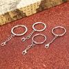 10Pcs/Set Polished Silver Keyring Split Ring Short Keyring Diy Making Keychains