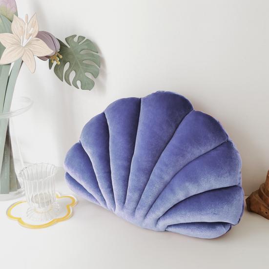 Throw Pillow Non-shedding Tear-Resistant High Elasticity Good Rebound Full Filling Breathable Shell Shape Throw