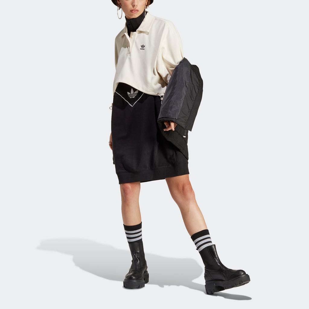 adidas Originals SS23 Always Original Короткая спортивная рубашка-поло Женские топы Белые IC5589