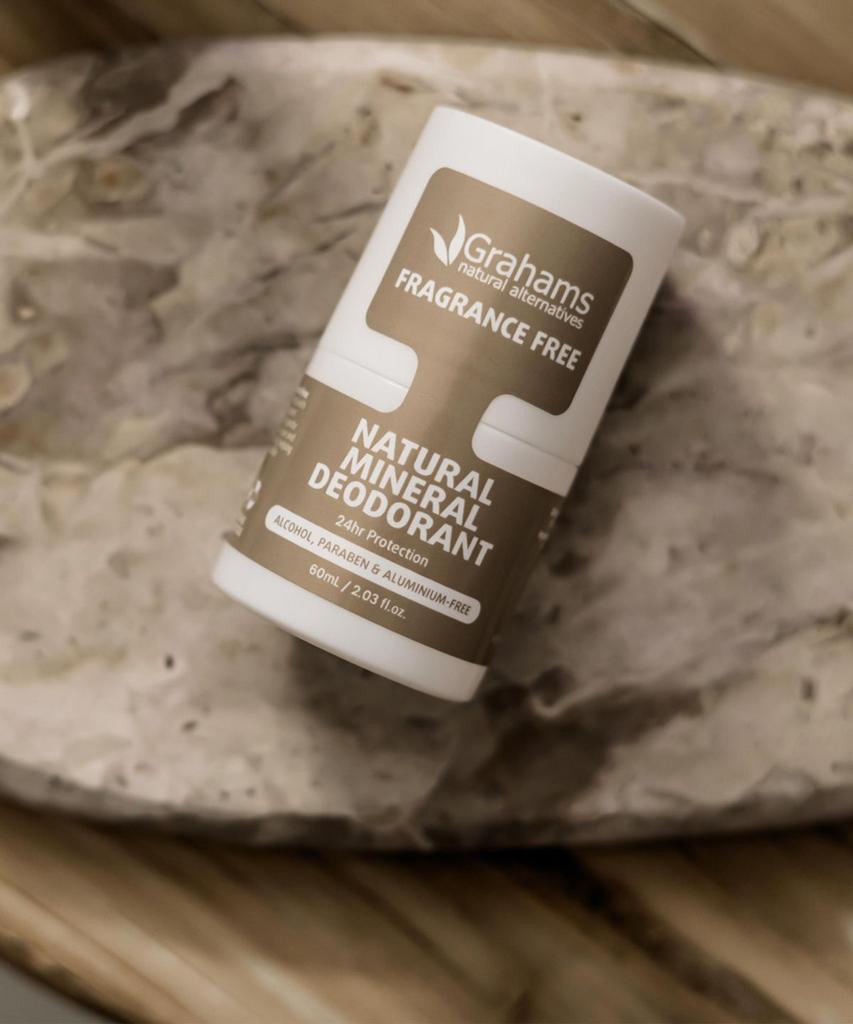 Natural Mineral Deodorant Unscented Roll-on 60mL